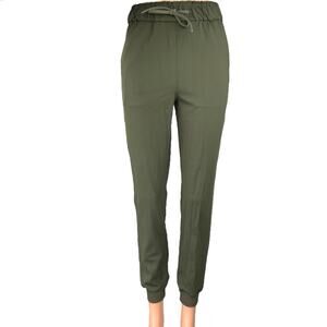 Lululemon Women's Green High Waisted Athletic Jogger Sweat Pants Size 0